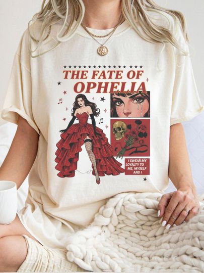 Discover I Swear My Loyalty To Me, Myself and I V2 TShirt | The Fate of Ophelia (Visualizer) Lyrics | Concert Outfit Gift for Her