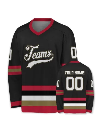 Discover Custom Hockey Jersey for Men Women Youth, Personalized V-Neck with Name Number