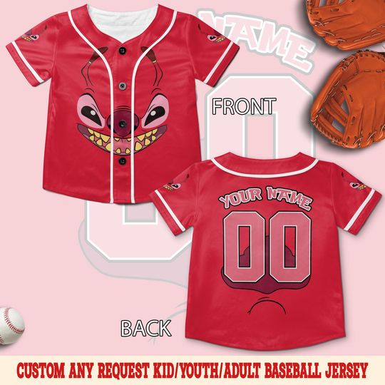 Discover Personalize Disney Stitch Halloween Baseball Jersey, CustomDisney Jersey, Disney Baseball Jersey, Stitch Birthday Gift Stitch SLYB04