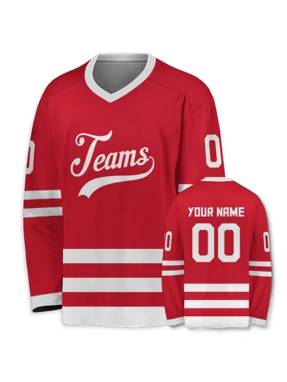Discover Custom Hockey Jersey, Personalized Name Number Sports Unifrom For Adult Youth