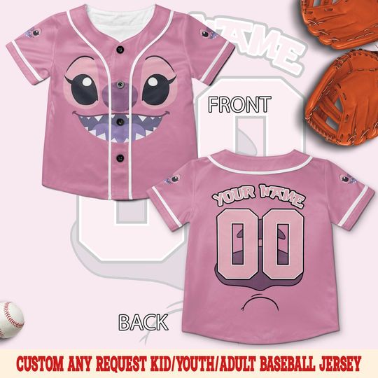 Discover Personalize Disney Stitch Halloween Baseball Jersey, CustomDisney Jersey, Disney Baseball Jersey, Stitch Birthday Gift Stitch SLYB04