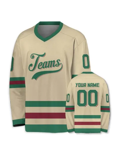 Discover Customized Hockey Jersey, Personalized Team Name Number Sport Shirts Unisex