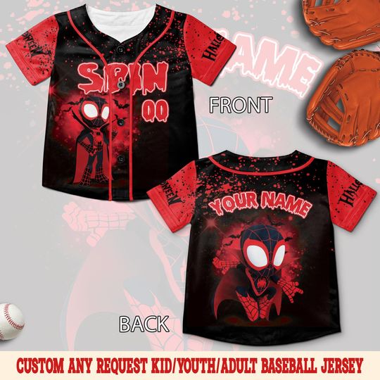 Discover Spidey And His Amazing friends Halloween Baseball Jersey  Spidey and His Amazing Friends Fall Costume Shirt Jersey UN2B05