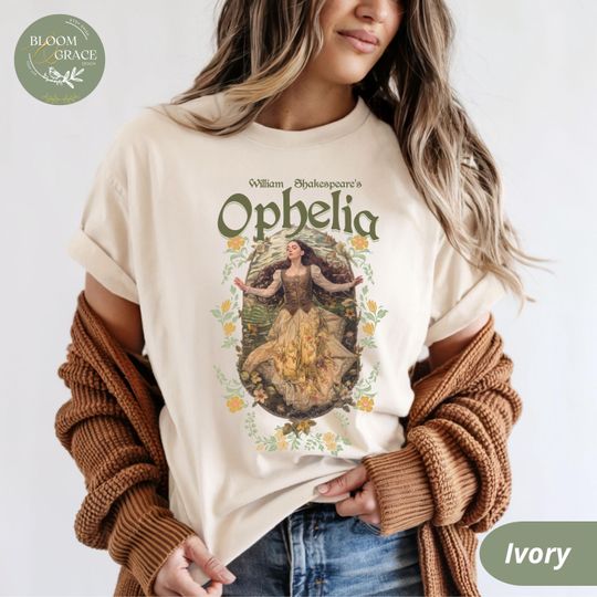 Discover Shakespeare Ophelia Shirt Hamlet Dark Academia Shirt Cottagecore Shirt Classic Literature Tshirt Book Shirts Library Shirt Theatre Shirt
