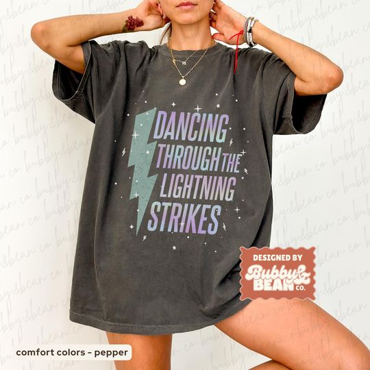 Discover Opalite Showgirl Shirt, Dancing Through The Lightning Strikes, TS Inspired Graphic Tee, Now The Sky Is Opalite