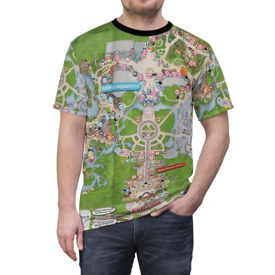 Discover Magic Kingdom Map - Unisex T-Shirt (Made in USA)