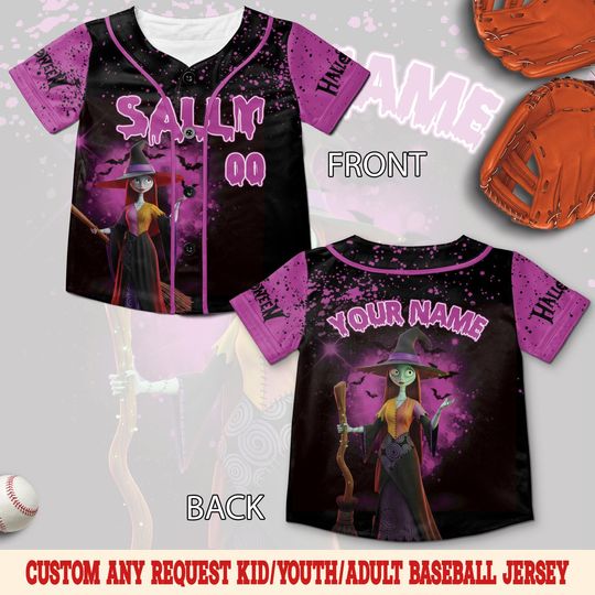 Discover Custom Nightmare Before Christmas Baseball Jersey Jack Skellington Jersey,Sally Jersey,Boogies Lock Shock Barrel,Zero Dog Jersey UN2B04
