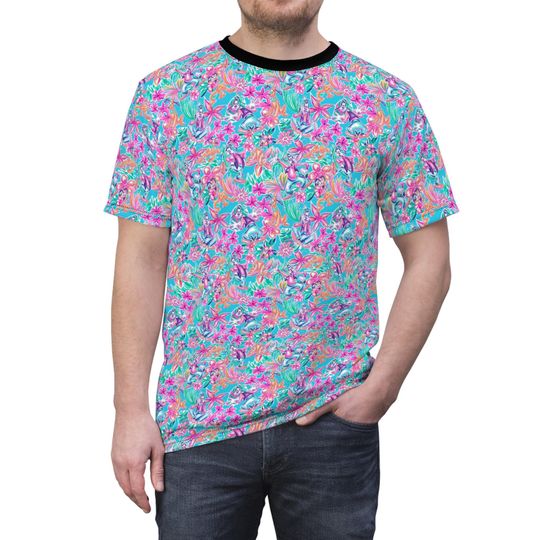 Tropical Goofy & Pluto 3D T-Shirt