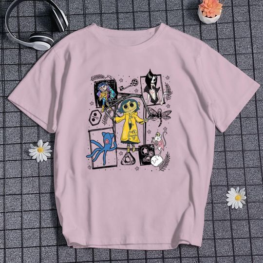 Vintage Coraline Stamp Shirt Retro Scary Doll Shirt Scream Movie Shirt Scary Movie Shirt Horror Doll Cartoon Movie Shirt Gifts