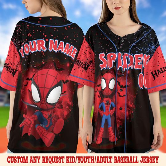Discover Spidey And His Amazing friends Halloween Baseball Jersey