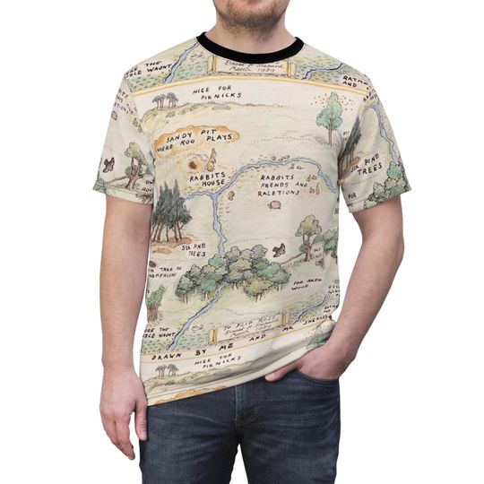 Discover Hundred Acre Wood Map - Unisex T-Shirt (Made in USA)