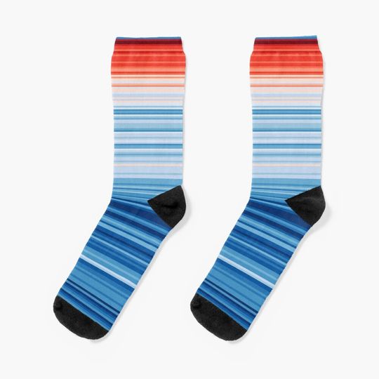 Discover Climate Change Stripes Socks