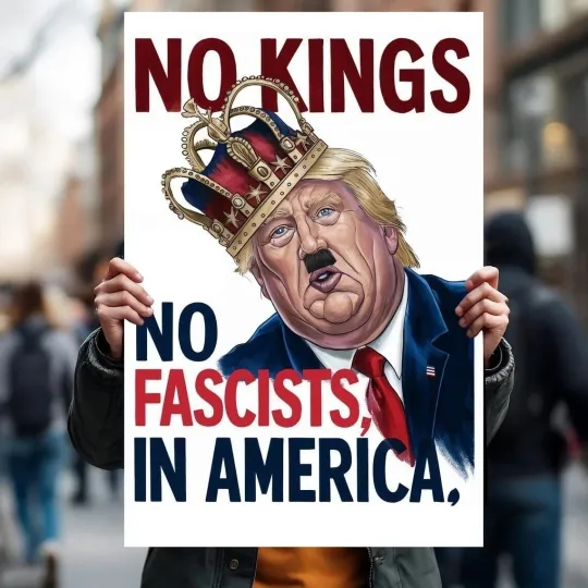 Discover No Kings In America Since 1776 Protest Sign Poster, Anti-Trump Protest