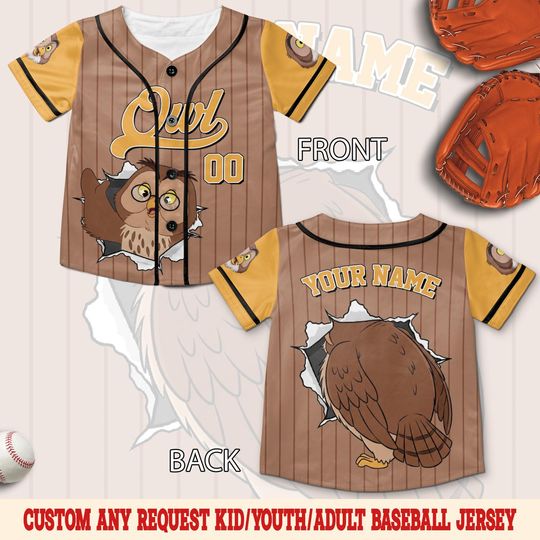 Discover Customized Winnie The Pooh Baseball Jersey, Disney Pooh Halloween Baseball Jersey