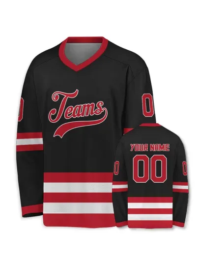 Discover Custom Hockey Jersey, Personalized Team Name Number Sports Shirt For Hockey Fans