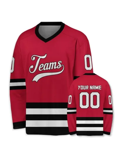 Discover Custom Hockey Jersey, Personalized Team Name Number Sports Shirt For Hockey Fans