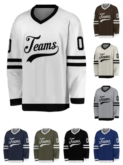 Discover Custom Name Number Hockey Jersey, Practice Hockey Sports Shirt Adult Youth Kids
