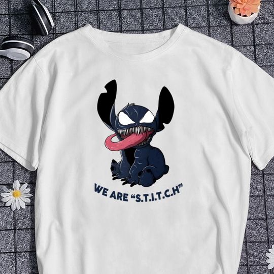 Cute Stitch Shirt Venom Shirt Anti Hero Shirt Cute Animal Kingdom Shirt Cartoon Park Shirt Family Summer Trip Vacation Shirt Gift