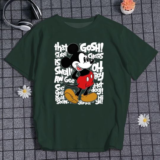 Discover Classic Mickey T-shirt Vintage Mickey Shirt Cute Mouse Shirt Outfit For Cartoon Park Shirt Animal Kingdom Shirt Vacation Trip Shirt Gift