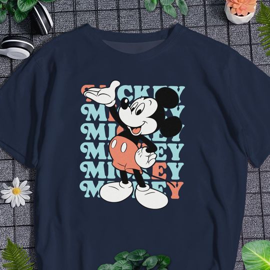Discover Retro Mickey 1928 Adult T-shirt, Cute Mickey Kid T-shirt, Mickey Tee For Cartoon Park, Outfit For Vacation Trip And Family Trip, Gift Shirt