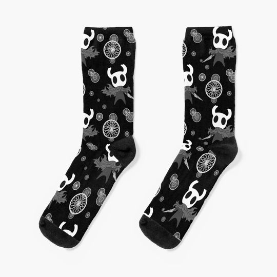 Hollow Knight pattern Socks