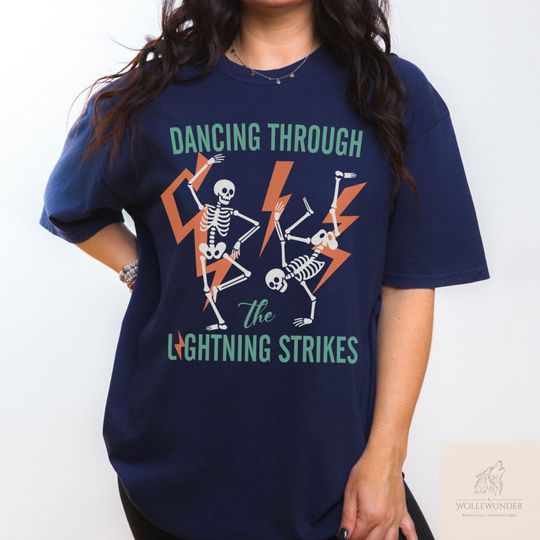Discover Dancing Through The Lightning Strikes Opalite - The Life Of A Showgirl Shirt 2025 New Album Shirt Showgirl Gift T-shirt