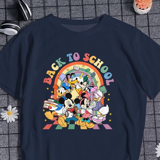Discover Mickey Back to School Kids T-shirt First Day of School Shirt School Spirit Tee Kindergarten Shirt Elementary School Apparel Student Gift
