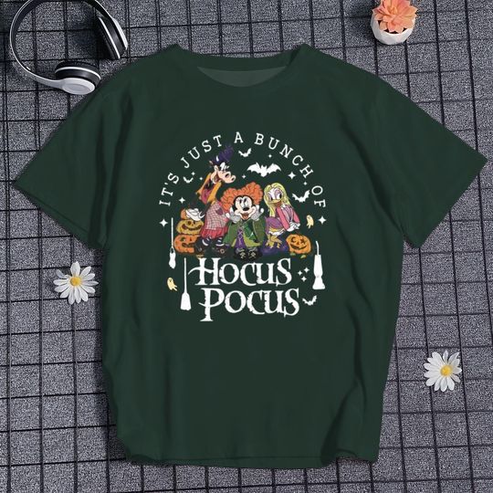 Discover Hocus Pocus Halloween T-shirt Retro Halloween Tee Vintage Minnie Mouse And Friends Shirt Unisex Fit Gifts