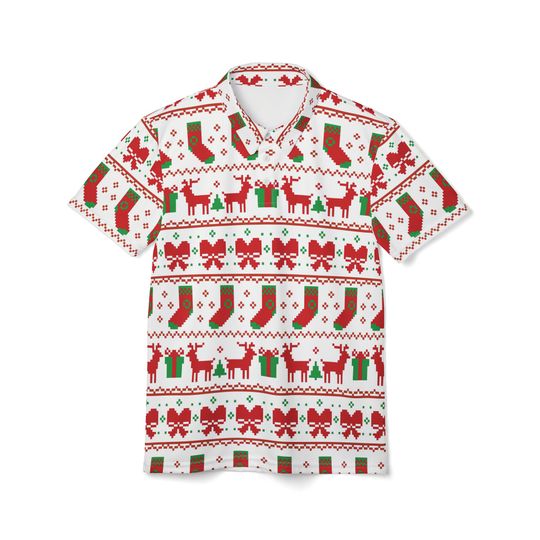 Discover Pixel Christmas Unisex Polo Shirt