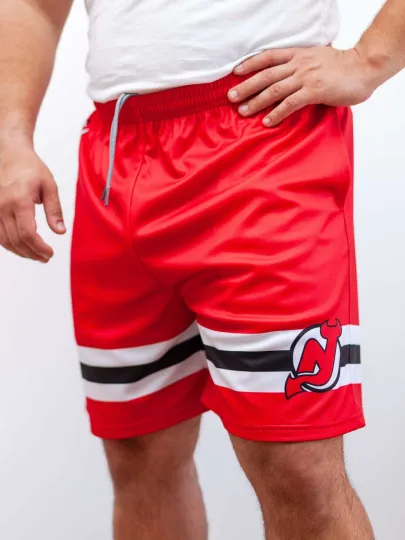 Discover New Jersey Devils Mesh Hockey Shorts