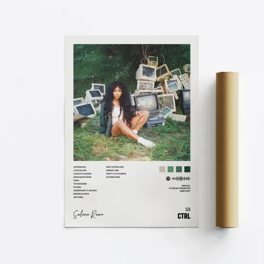 Discover SZA CTRL Album Art Poster Vertical Print Music Tracklist