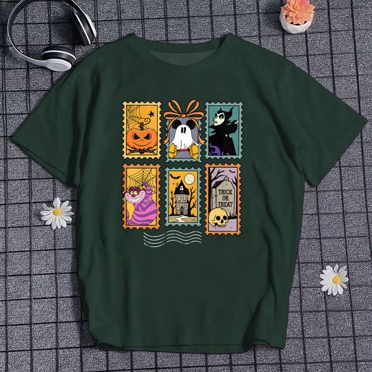 Discover Mickey Ghost T-Shirt, Bad Witch Shirt, Cheshire Cat Shirt, Trick Or Treat Tee, Spooky Season Tee, Halloween Party Shirt, Halloween Gift