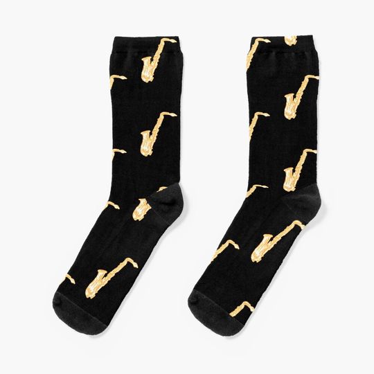 Discover Jazz Music - Sax - Saxophone T-Shirt Socks