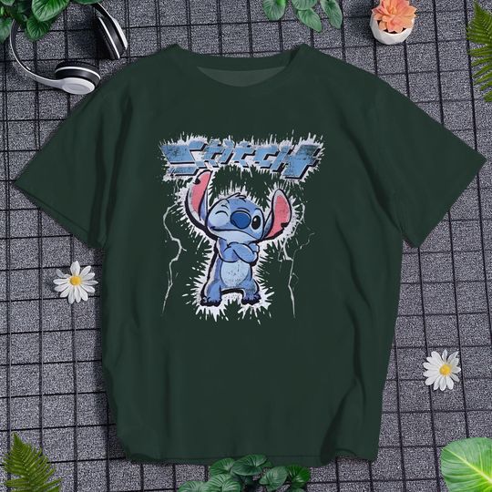 Discover Cute Stitch Shirt, Graphic Stitch Shirt, Stitch Alien Inspired Shirt, Matching Tee, Halloween Shirt Gifts