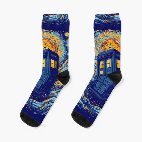 Discover Starry blue box Socks