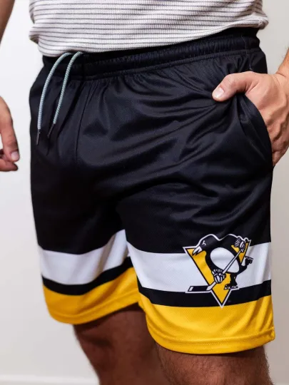 Discover Pittsburgh Penguins Mesh Hockey Shorts