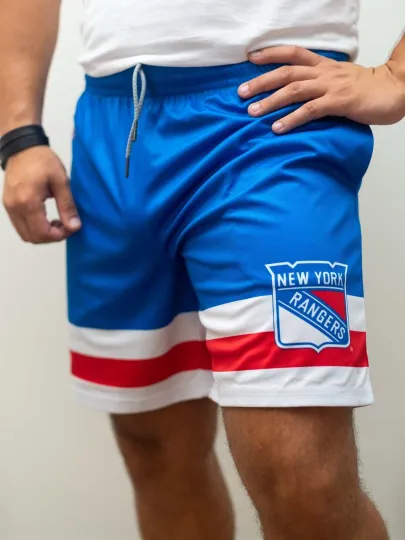 New York Rangerrs Mesh Hockey Shorts, Gift for Fan