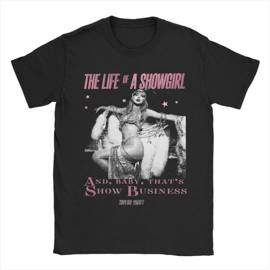 Discover Men's TS The Life Of A Showgirl Album T Shirt, Music Singer Shirt