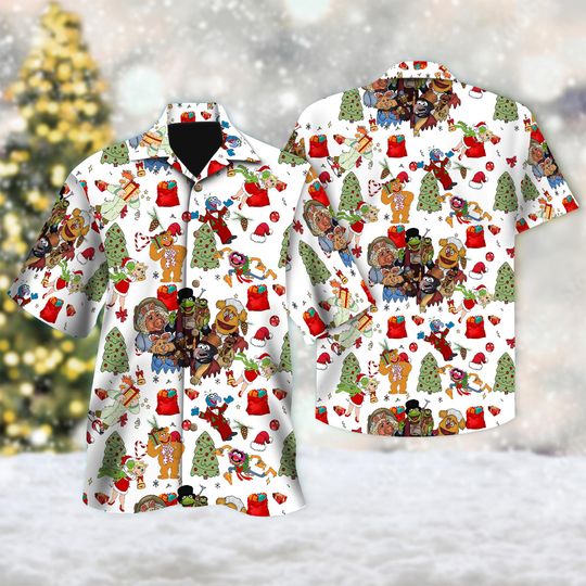 Discover Disney The Muppet Christmas Carol Hawaii Shirt, Muppet Xmas Holiday Hawaiian Shirt, The Muppet Button Up Shirt, Magic Kingdom Family Shirt