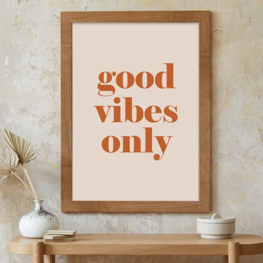 Discover Good V Only Print Quote Poster Home Decor Modern Minimalist Wall Art 632