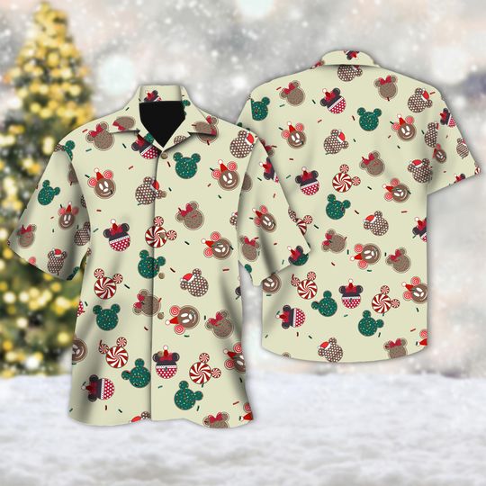 Discover Disney Mickey Mouse Christmas Hawaii Shirt, Mickey Mouse Xmas Button Up Shirt, Mickey Hawaiian Shirt, Magic Kingdom 3D All Over Print Shirt