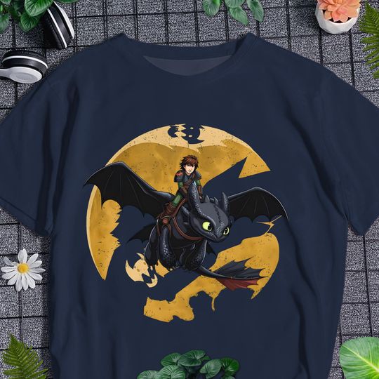 Toothless Shirt, Hiccup And Toothless Shirt, HTTYD Shirt, Dragon Graphic Shirt, Toothless Dragon Inspired Shirt, Gifts
