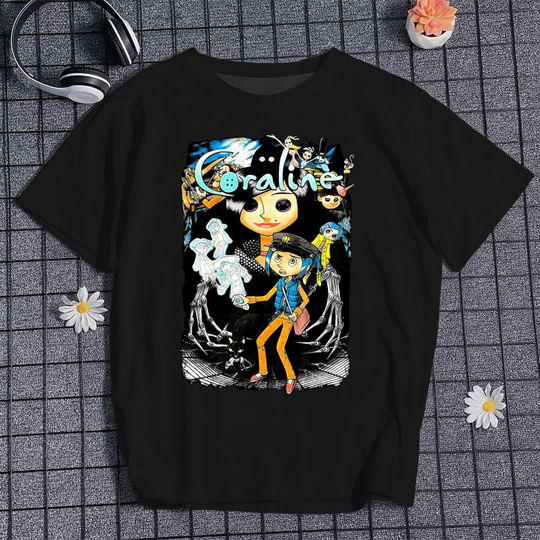 Coraline Shirt, Coraline Doll Shirt, Scream Movie Shirt, Scary Movie Shirt, Horror Movie Character Shirt, Gifts
