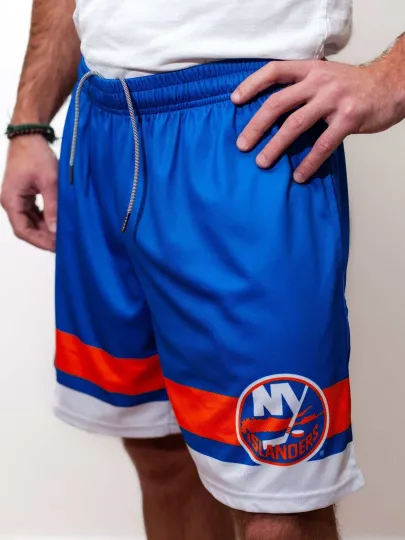 Discover New York Islanders Mesh Hockey Shorts