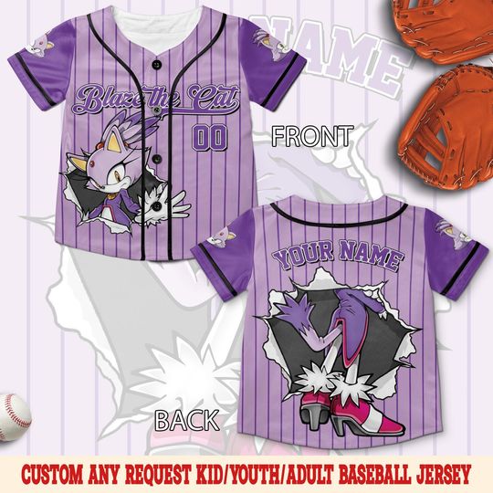 Custom Sonic Halloween Baseball Jersey, Sonic the Hedgehog Jersey