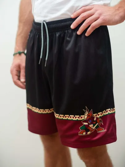 Discover Arizonna Coyotes Retro Alternate Mesh Hockey Shorts