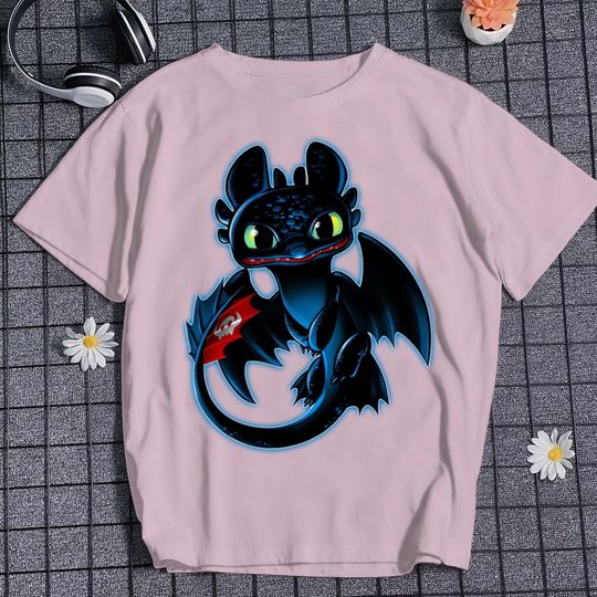 Toothless Shirt, Toothless Neon Shirt, HTTYD Shirt, Dragon Graphic Shirt, Night Fury Dragon Inspired Shirt, Gifts