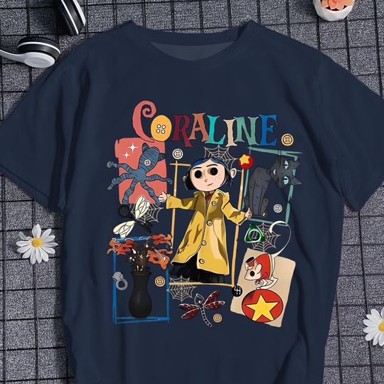 Coraline Shirt, Scary Doll Shirt, Scream Movie Shirt, Scary Movie Shirt, Movie Character Shirt, Gifts