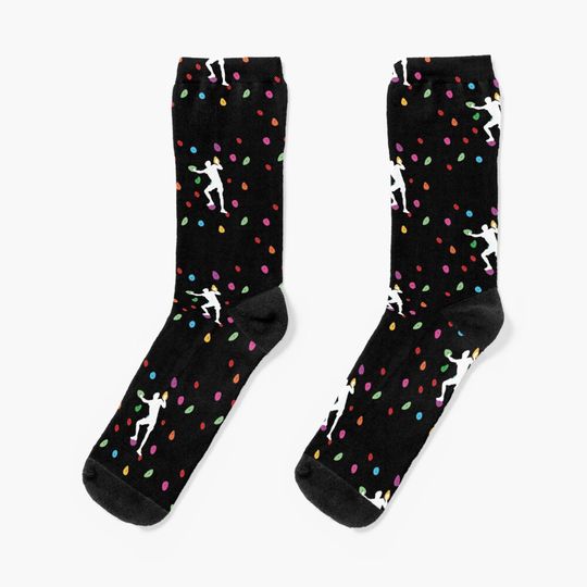 Discover Bouldering climbers - Colorful climbing wall - Boulderer Socks