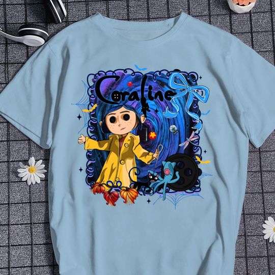 Coraline Shirt, Scary Doll Shirt, Scream Movie Shirt, Scary Movie Shirt, Movie Character Shirt, Gifts